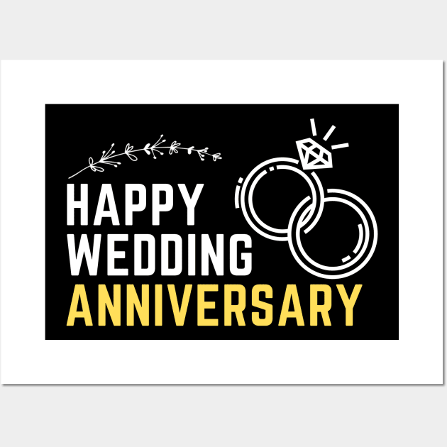 Wedding Anniversary Merch Wall Art by emhaz